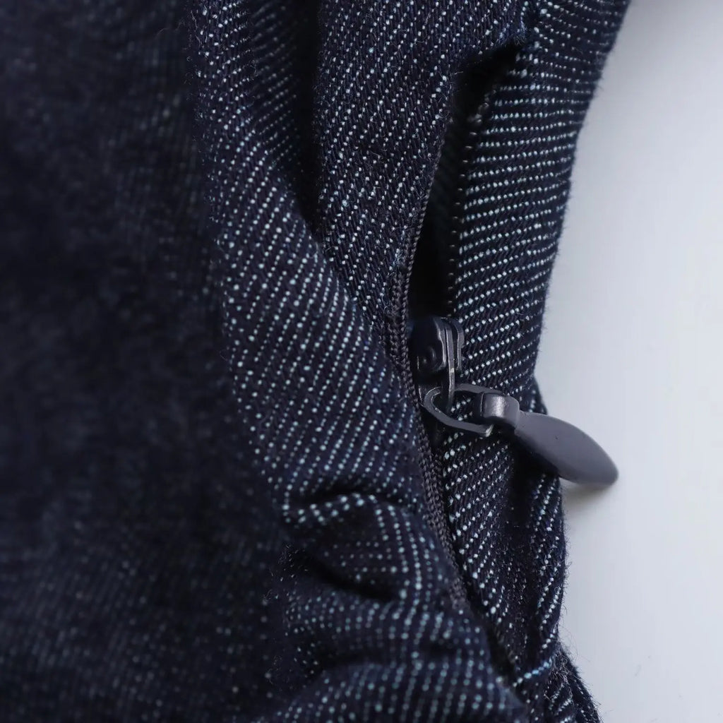 Button-Down Denim Midi Dress