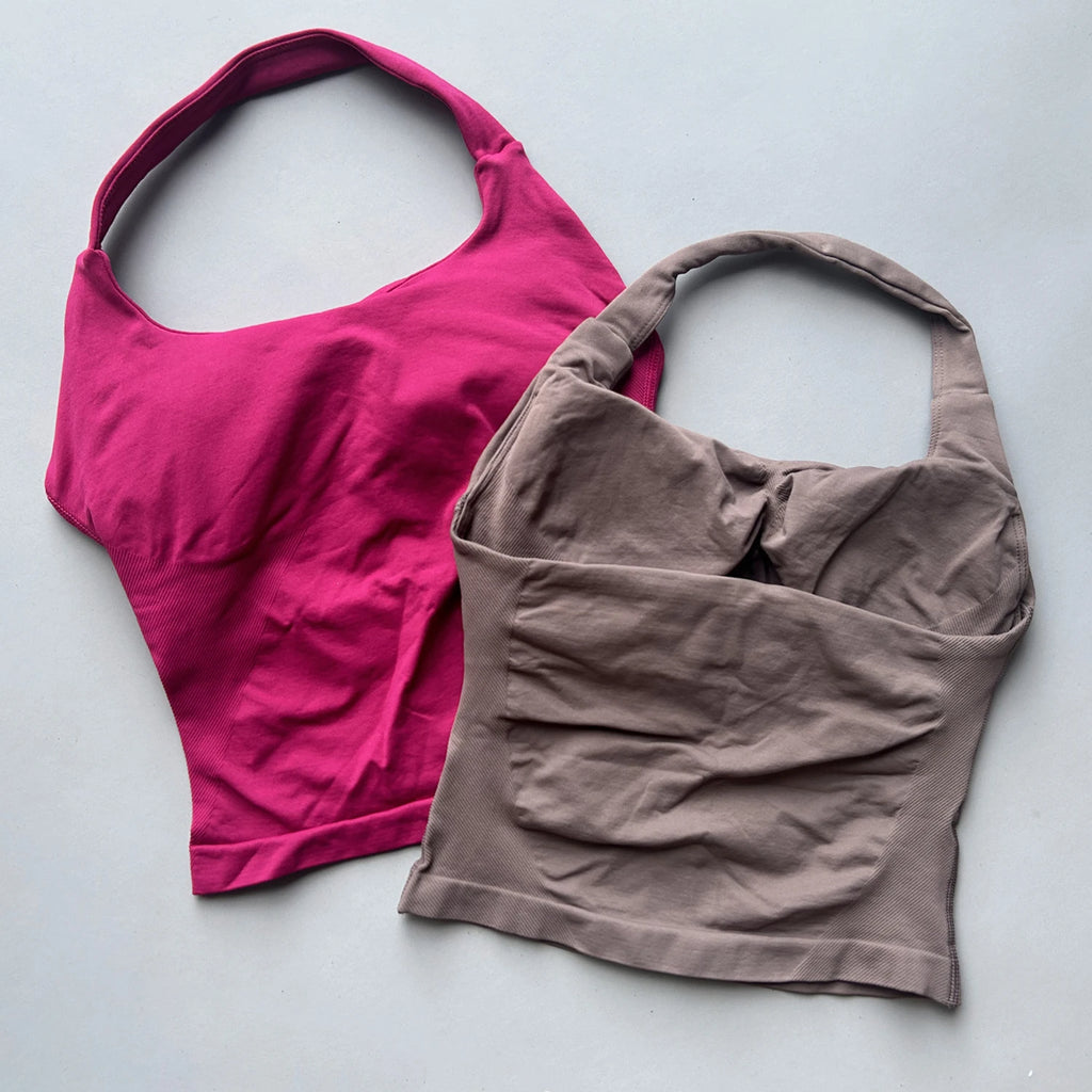 Seamless Halter Neck Top